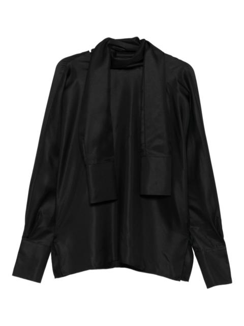 RÓHE high-neck satin top
