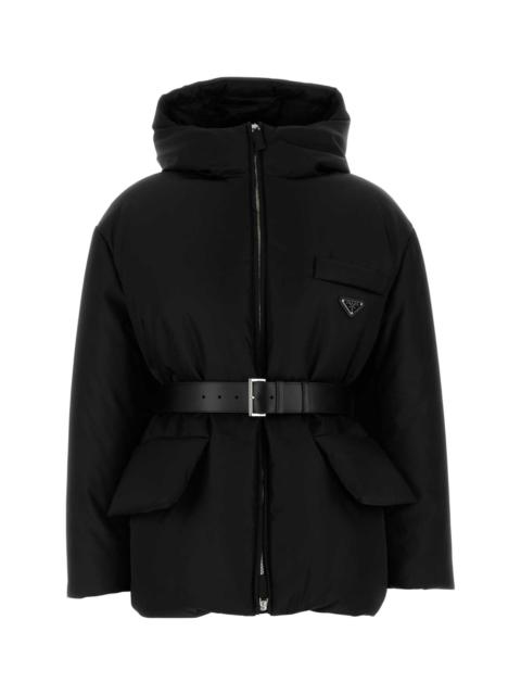 Prada Prada Women Black Re-Nylon Down Jacket
