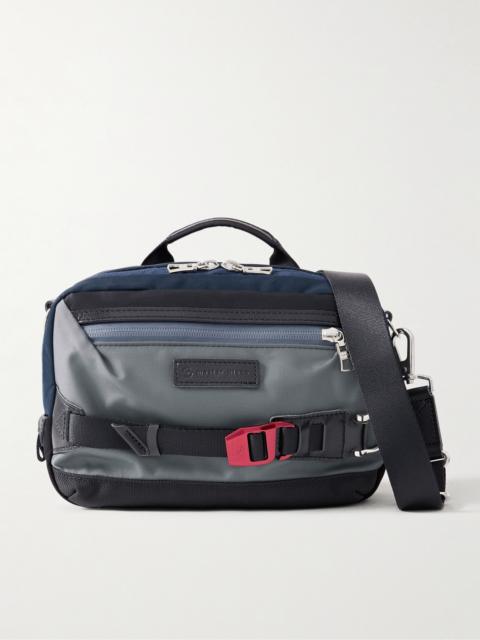 master-piece Potential Small Leather-Trimmed CORDURA® Nylon Messenger Bag