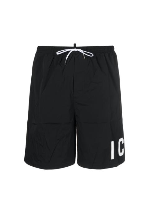 Icon-print swim shorts