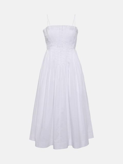 Bella cotton poplin midi dress