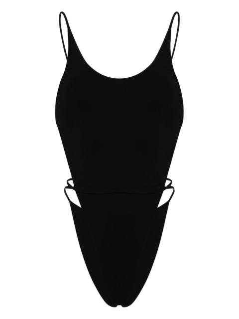 backless self-tie swimsuit