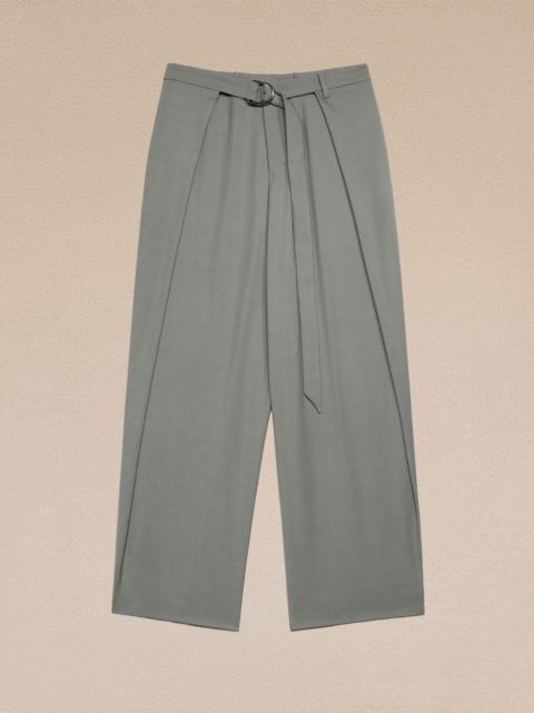 Wide Fit Trousers With Front Panels