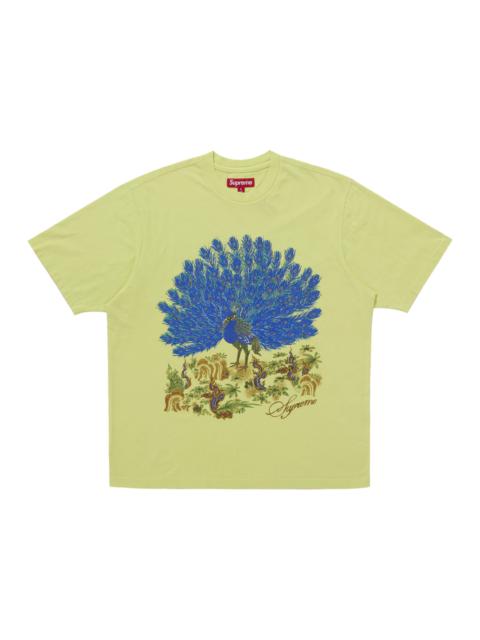 Supreme Supreme Peacock S/S Top Fluorescent Yellow