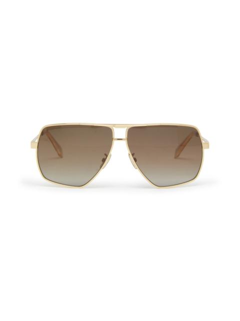 CELINE Metal frame 25 sunglasses in metal with polarized lenses