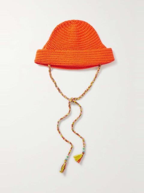Alanui Beach Break crocheted cotton hat