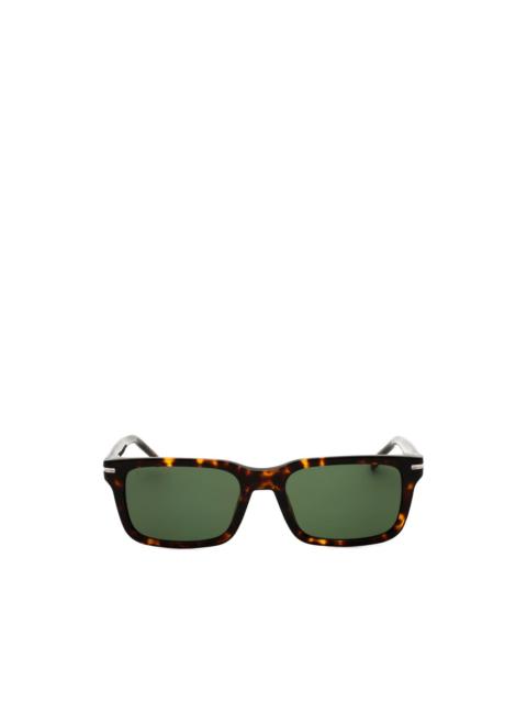 BOSS tortoiseshell-effect rectangle-frame sunglasses