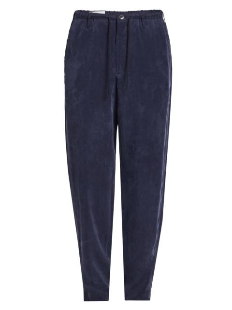 Dries Van Noten Men's Penny Tapered Drawstring Pants - Navy