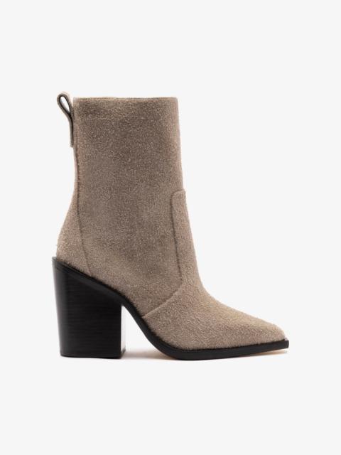 Larroudé James Bootie In Rhino Suede