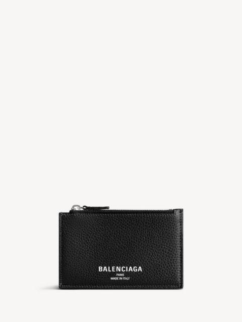 BALENCIAGA Men's Credit Long Coin And Card Holder in Black