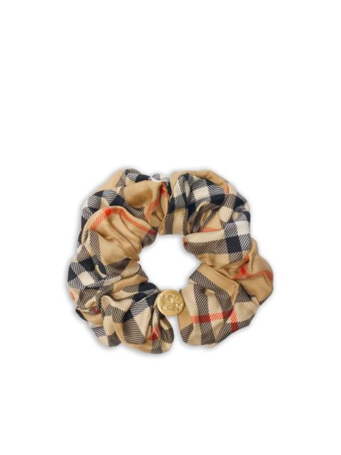 Burberry Check silk scrunchie