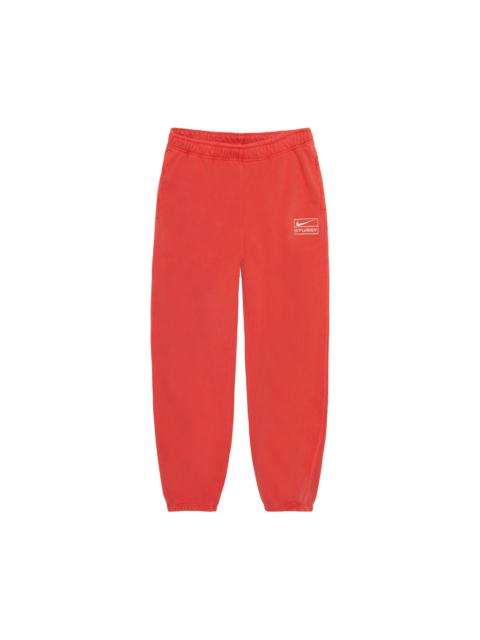 Stüssy Stussy x Nike Pigment Dyed Fleece Pant 'Habanero Red'
