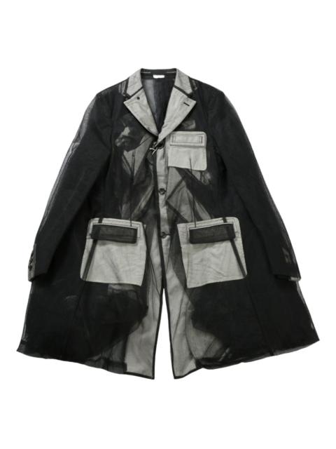 Comme des Garçons Homme Plus tulle-inserts jacket