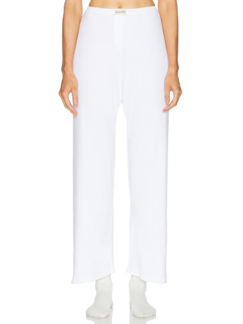 Sporty & Rich Signature Logo Ribbed House Pant
