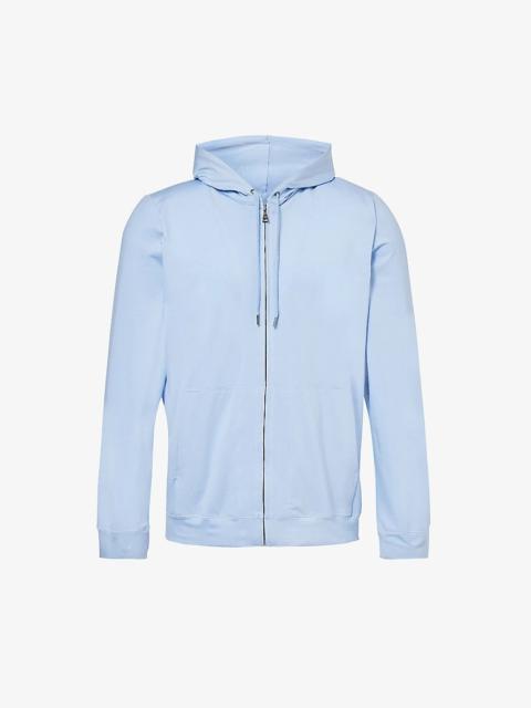 Basel long-sleeved stretch-woven hoody