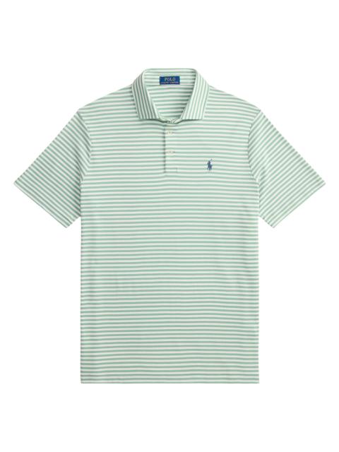 Polo Ralph Lauren Men's Striped Cotton Logo Polo Shirt - Faded Mint White