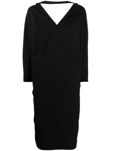 Rick Owens V-neck midi dress