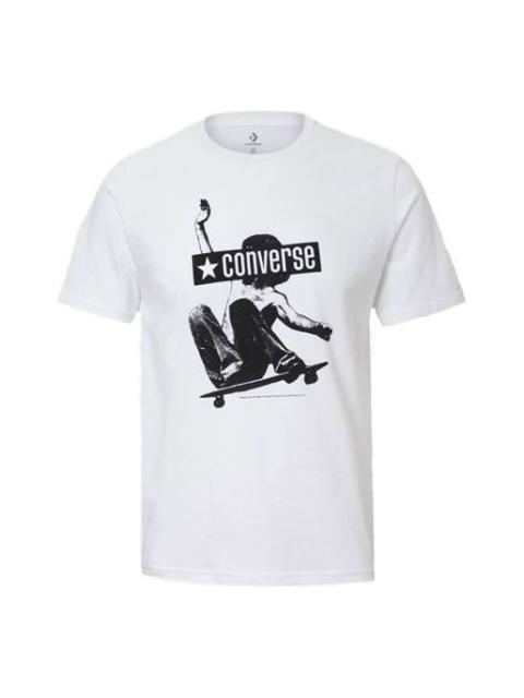 Converse Men's Converse All Star Skateboard Printing Short Sleeve Printing White 10019085-102