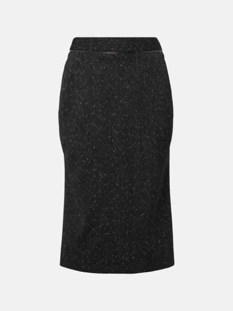 Alexander McQueen Pinstripe pencil skirt