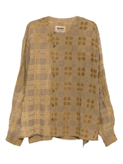 UMA WANG checked top