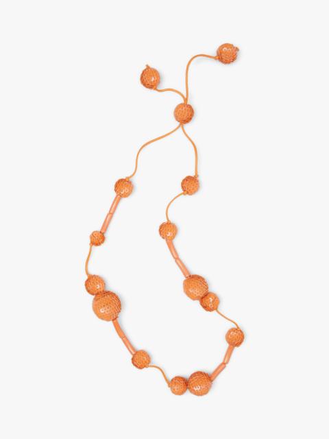 Max Mara Resin and cotton necklace