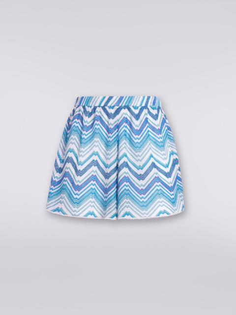 Missoni Viscose and lurex chevron cover-up shorts