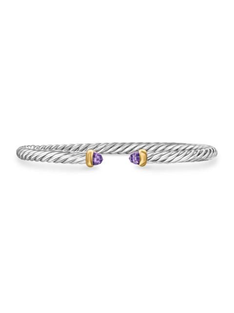 DAVID YURMAN Women's Cable Flex Bracelet in Sterling Silver - Amethyst