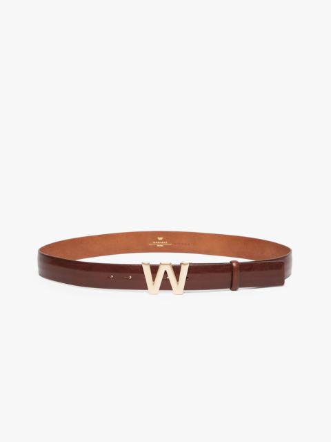 WEEKEND Max Mara PELAGO Branded buckle-embellished leather belt