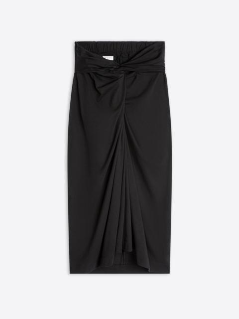 KNOTTED JERSEY SKIRT