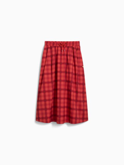 PUMA ROAD TO UNITY Women's Woven Midi Pleated Skirt
