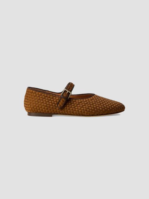 NAGHEDI Women's Marais Mary Jane Flats - Teak
