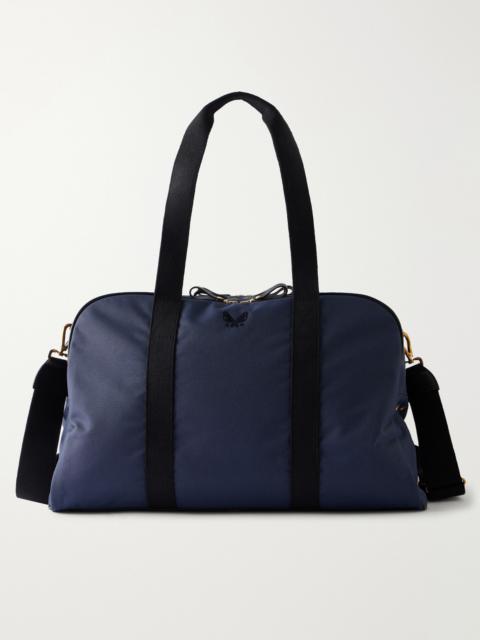 BENNETT WINCH Sport Holdall Leather-Trimmed Cotton-Canvas Weekend Bag