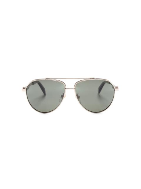 Chopard logo-plaque pilot-frame sunglasses