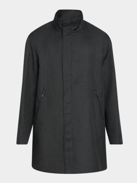 EMPORIO ARMANI Men's Storm-Placket Caban Coat