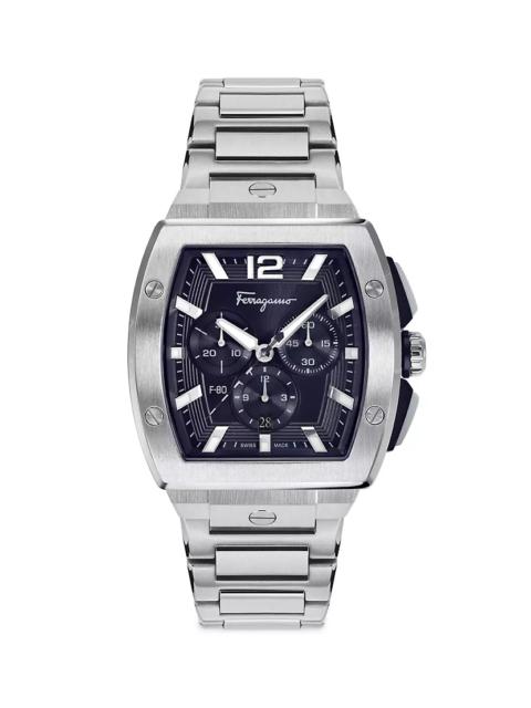 F-80 Tonneau Stainless Steel Chronograph Watch