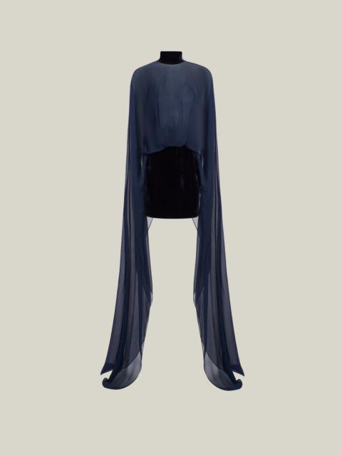 Taller Marmo Valkyria Dress in Midnight Blue