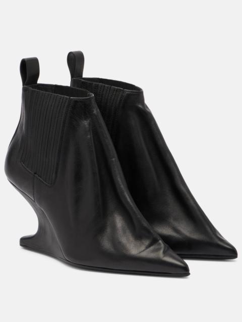 Rick Owens Leather ankle boots