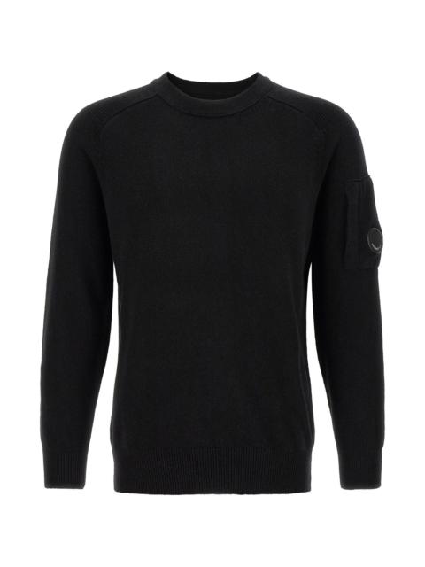 C.P. Company C. P. COMPANY 'Lambswool Grs' Sweater With Lens Detail