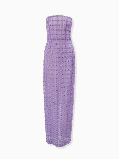 CAROLINA HERRERA Crystal-Embroidered Column Gown