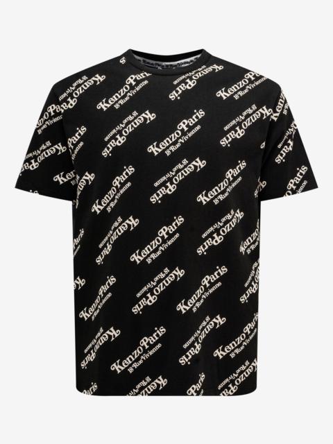 KENZO Kenzo by Verdy Black All-Over Logo Oversize T-Shirt