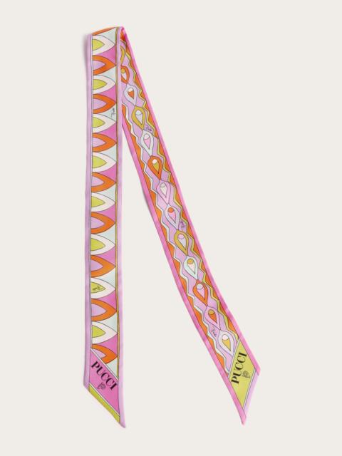PUCCI MIXED PRINT SILK TWILL SCARF