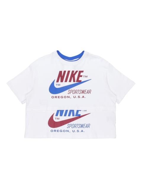 Nike (WMNS) Nike Sportswear Icon Clash Logo Printing White DB3849-100