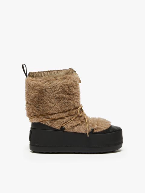 Max Mara Snow boots in Teddy fabric