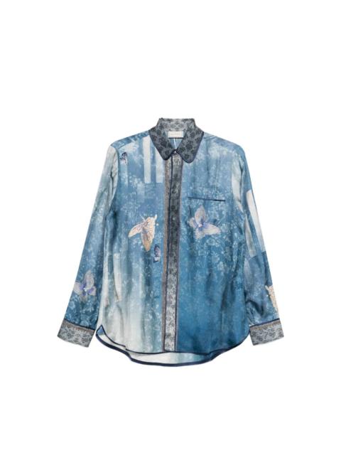 Pierre-Louis Mascia Printed silk shirt