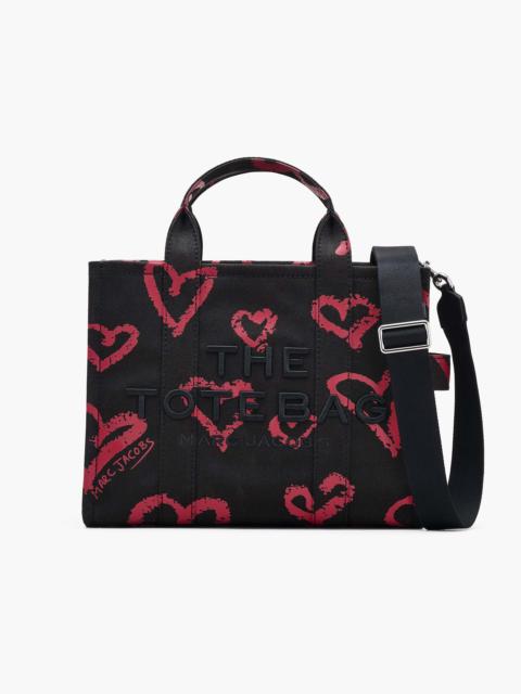 Marc Jacobs THE LIPSTICK HEART CANVAS MEDIUM TOTE BAG