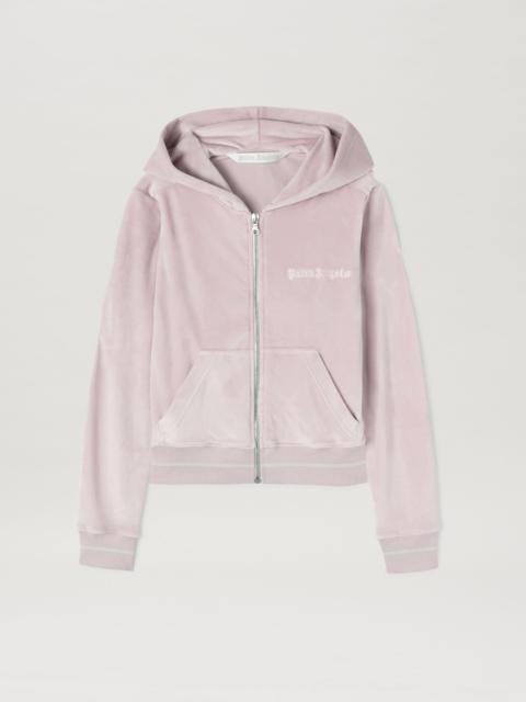 Palm Angels CHENILLE MINI ZIPPED HOODIE