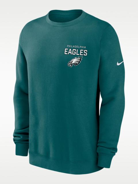 Nike Philadelphia Eagles Draw Block Club Men's Nike NFL Pullover Crew