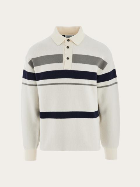 FERRAGAMO Long sleeved polo shirt