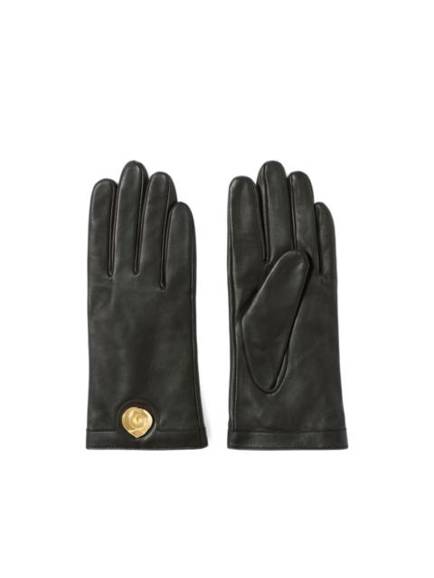 Claudie Pierlot logo-plaque leather gloves