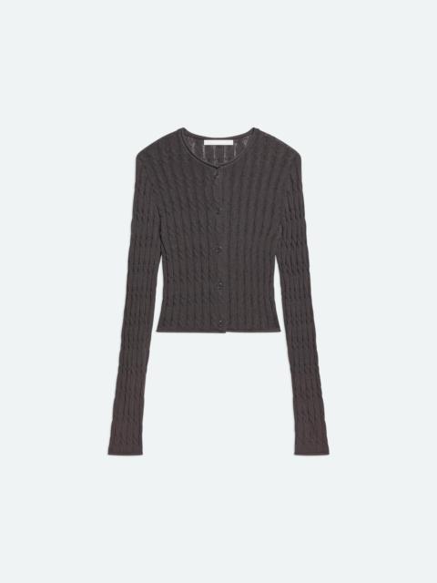 Helmut Lang CABLE CROP CARDIGAN